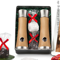 Salz- und Pfeffermühlen-Set - ein hochwertiges Weihnachtspräsent für Kunden und Mitarbeiter! Salz- und Pfeffermühlen-Set - ein hochwertiges Weihnachtspräsent für Kunden und Mitarbeiter!