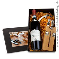 Buche-Block mit Wein-Kundengeschenke für Weinliebhaber