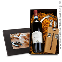 Buche-Block mit Wein-Kundengeschenke fr Weinliebhaber