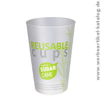 Bio Mehrweg Trinkbecher Event, 500 ml - Werbebecher aus nachwachsenden Rohstoffen Bio Mehrweg Trinkbecher Event, 500 ml - Werbebecher aus nachwachsenden Rohstoffen