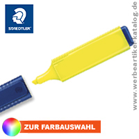 Marken Werbeartikel Textmarker von Staedtler