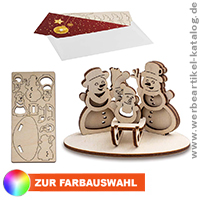 3D Holzpuzzle-Karte, für Ihr stimmungsvolles Printmailing Weihnachten! 