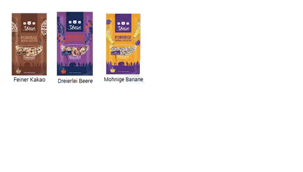 3BEARS PORRIDGE in Werbemappe, leckerer Porridge mit individuellem Branding! 3BEARS PORRIDGE in Werbemappe, leckerer Porridge mit individuellem Branding!