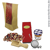 Weihnachtstüte - ein Weihnachts Werbegeschenk für Teetrinker. Weihnachtstüte - ein Weihnachts Werbegeschenk für Teetrinker.