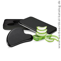 Massagestein Gua Sha Black Obsidian - ein besonderes Werbegeschenk fr Ihre Kunden und Mitarbeiter! 