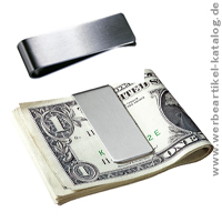 Geldscheinklammer REFLECTS-STEEL, Werbeartikel mit Ihrem Logo per Lasergravur