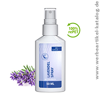 Lavendel-Spray 50 ml Flasche als Werbegeschenk mit Ihrem Logo! 