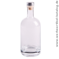 Glas-Trinkflasche PEARLY, als Werbegeschenk! 