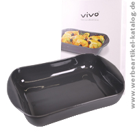 VIVO, rechteckige Auflaufform als Werbepräsent für die Küche! VIVO, rechteckige Auflaufform als Werbepräsent für die Küche!