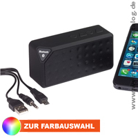 Lautsprecher Cuboid, als Firmenpräsent mit Ihrem Logo. Lautsprecher Cuboid, als Firmenpräsent mit Ihrem Logo.