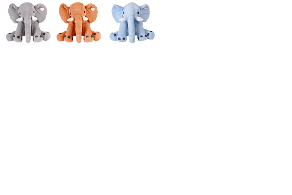 LOUNIS, großer Plüsch-Elefant - Stofftiere als Werbegeschenk mit Ihrem Logo bedruckt!