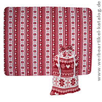Weihnachtliche Kuscheldecke -Winter Werbeartikel! Weihnachtliche Kuscheldecke -Winter Werbeartikel!