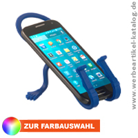 Smartphone-Halter Mister Hoohu, als Werbeartikel mit Ihrem Logo bedruckt.