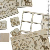 HOLZ-MEMORY - JUNGLE KIDS, Kinder Werbemittel mit bildschönen Tiermotiven. HOLZ-MEMORY - JUNGLE KIDS, Kinder Werbemittel mit bildschönen Tiermotiven.