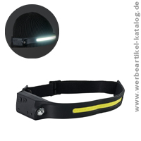 Stirnlampe Style, aufladbares Kundengeschenk mit Ihrem Logo bedruckt. Stirnlampe Style, aufladbares Kundengeschenk mit Ihrem Logo bedruckt.