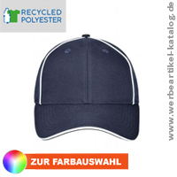 6 Panel Workwear Cap aus recyceltem Material mit Ihrem Logo!