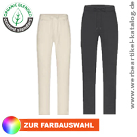 Lounge Pants - modische Sweat-Hose aus BIO-Baumwolle im Cargo-Style als Werbegeschenk mit Ihrem Logo! 