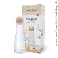 ZIRBENKUGEL & KARAFFE Set - hochwertige Kundengeschenke mit Ihrem Logo per Lasergravur! ZIRBENKUGEL & KARAFFE Set - hochwertige Kundengeschenke mit Ihrem Logo per Lasergravur!