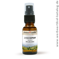ZIRBENSPRAY 20ml als Werbegeschenk. ZIRBENSPRAY 20ml als Werbegeschenk.