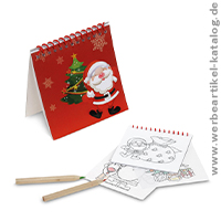 Kinder Streuartikel Weihnachten: ERZU Weihnachts-Malblock! Kinder Streuartikel Weihnachten: ERZU Weihnachts-Malblock!