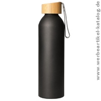 Aluminiumflasche Bamboo 0,6 l mit Ihrem Branding per Lasergravur oder Druck! Aluminiumflasche Bamboo 0,6 l mit Ihrem Branding per Lasergravur oder Druck!