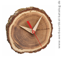 Analoge Tischuhr aus Eichenholz TREE-O-CLOCK - mal ein anderes Werbegeschenk für Ihre Kunden! Analoge Tischuhr aus Eichenholz TREE-O-CLOCK - mal ein anderes Werbegeschenk für Ihre Kunden!