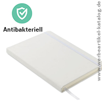 CLEANBOOK, Notizbuch mit antibakteriellm PU Cover, bedruckt mit Ihrem Logo! 