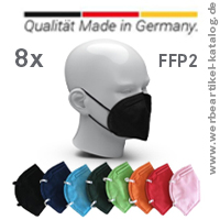 Atemschutzmaske Colour FFP2 NR - Corona Werbeartikel, Made in Germany!