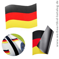 Automagnet Flagge kleink  als preiswertes Giveaway für Fussball und Fans