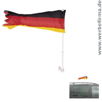 Autofahne Tube Duetschland, Fussball Werbemittel zum Einklemmen ins Autofenster. Autofahne Tube Duetschland, Fussball Werbemittel zum Einklemmen ins Autofenster.
