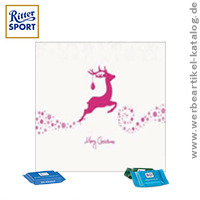 Adventskalender quadratsich, Motiv Weihnachtshirsch - Adventskalender bedruckt mit Ihrem eigenen Motiv. Adventskalender quadratsich, Motiv Weihnachtshirsch - Adventskalender bedruckt mit Ihrem eigenen Motiv.