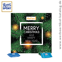 Schokoladen Adventskalender quadratisch Ritter SPORT, ein leckerer Werbeartikel zu Weihnachten Schokoladen Adventskalender quadratisch Ritter SPORT, ein leckerer Werbeartikel zu Weihnachten