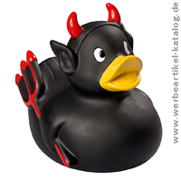 Badeente Teufel - Werbemittel Quietsche-Ente höllisch scharf und heiß Badeente Teufel - Werbemittel Quietsche-Ente höllisch scharf und heiß