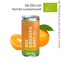 Bio Orangensaft, 200 ml  - sympathischer Werbeartikel für einen fruchtigen Auftritt!