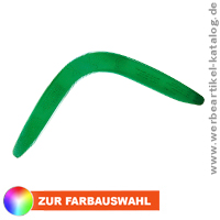 Bumerang klein - Werbemittel in vielen Standardfarben. Bumerang klein - Werbemittel in vielen Standardfarben.