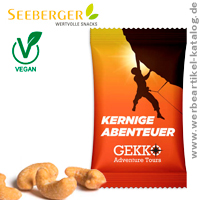 Cashewkerne von Seeberger - Werbeartikel zum Knabbern mit Ihrem Logo bedruckt. !
