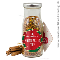 DIY Flasche Weihnachtstee als Werbemittel Weihnachten mit Ihrem Branding auf dem Etikett! 