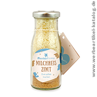 DIY Flasche Milchreis Zimt - Werbegeschenk wie ein bisschen Weihnachten in der Flasche