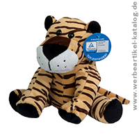 David, Werbemittel Plschtier Tiger fr Kinder.