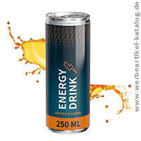 Kein 0815 Werbeartikel -  der klassische Energy Drink bringt die nötige Power in Ihre Werbung