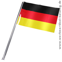 Fahne Deutschland-Farben, selbstaufblasend, klein - Fanartikel! 