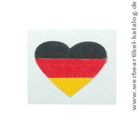 Fantape in Herzform - ein netter Werbemittel Körperschmuck . Fantape in Herzform - ein netter Werbemittel Körperschmuck .