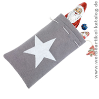 Filz-Weihnachtsbeutel WHITE SHINE - Weihnachtsbeutel mit Ihrer Werbung! Mit Zuziehband Filz-Weihnachtsbeutel WHITE SHINE - Weihnachtsbeutel mit Ihrer Werbung! Mit Zuziehband