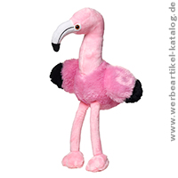 Flamingo Fernando - schadstofffreie Werbeartikel Plüschtiere für Kuschelhelden.
