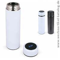 Flasche mit Temperaturanzeige 500 ml - mit Ihrem Logo bedruckt! Flasche mit Temperaturanzeige 500 ml - mit Ihrem Logo bedruckt!