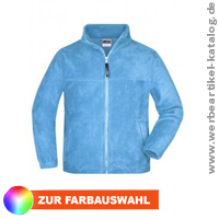 Fleecejacke fr Kinder, Werbeartikel mit Ihrem Logo bestickt