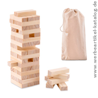 Geschicklichkeitsspiel Holzturm, als Werbeartikel, bedruckt mit Ihrem Logo. Geschicklichkeitsspiel Holzturm, als Werbeartikel, bedruckt mit Ihrem Logo.