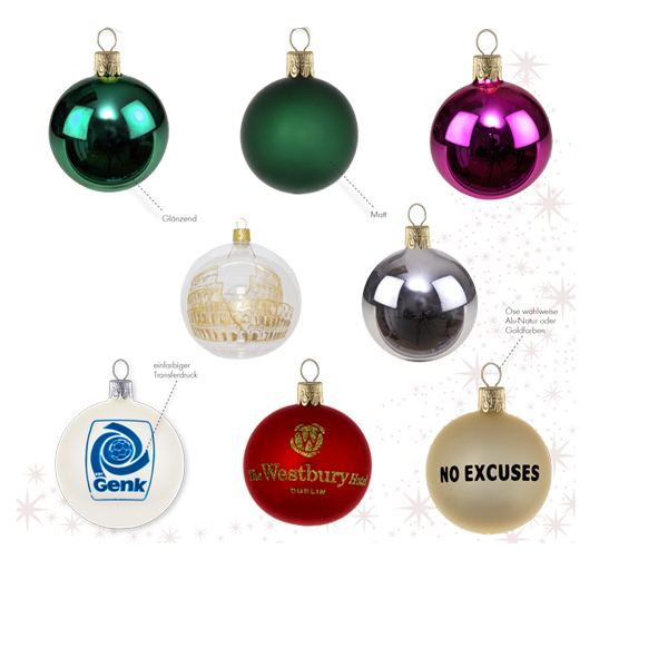 Traditionelle Glaskugel, mundgeblasen - Werbeartikel für stimmungsvolle Weihnachten Traditionelle Glaskugel, mundgeblasen - Werbeartikel für stimmungsvolle Weihnachten