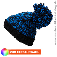 Highloft Fleece Hat - lssige Werbeartikel Mtze mit extra groem Pompon.