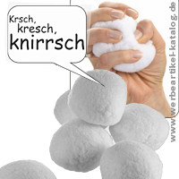 INDOOR SCHNEEBALLSPIEL 6er Set - Werbeartikel für jede Jahreszeit. 